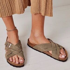 Birkenstock Lugano Sude Soft Footbed Sandal